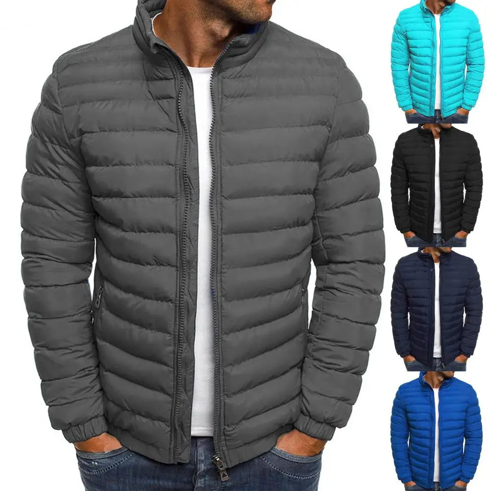 Leichte Herren Daunenjacke Reißverschluss Herbst - IdealeKleiden