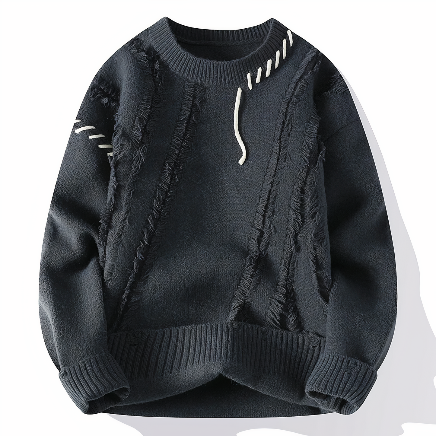 Unique Patchwork Sweater Modern Style