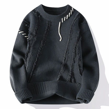Unique Patchwork Sweater Modern Style