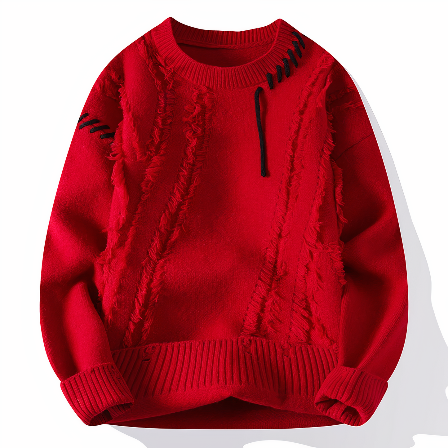 Unique Patchwork Sweater Modern Style