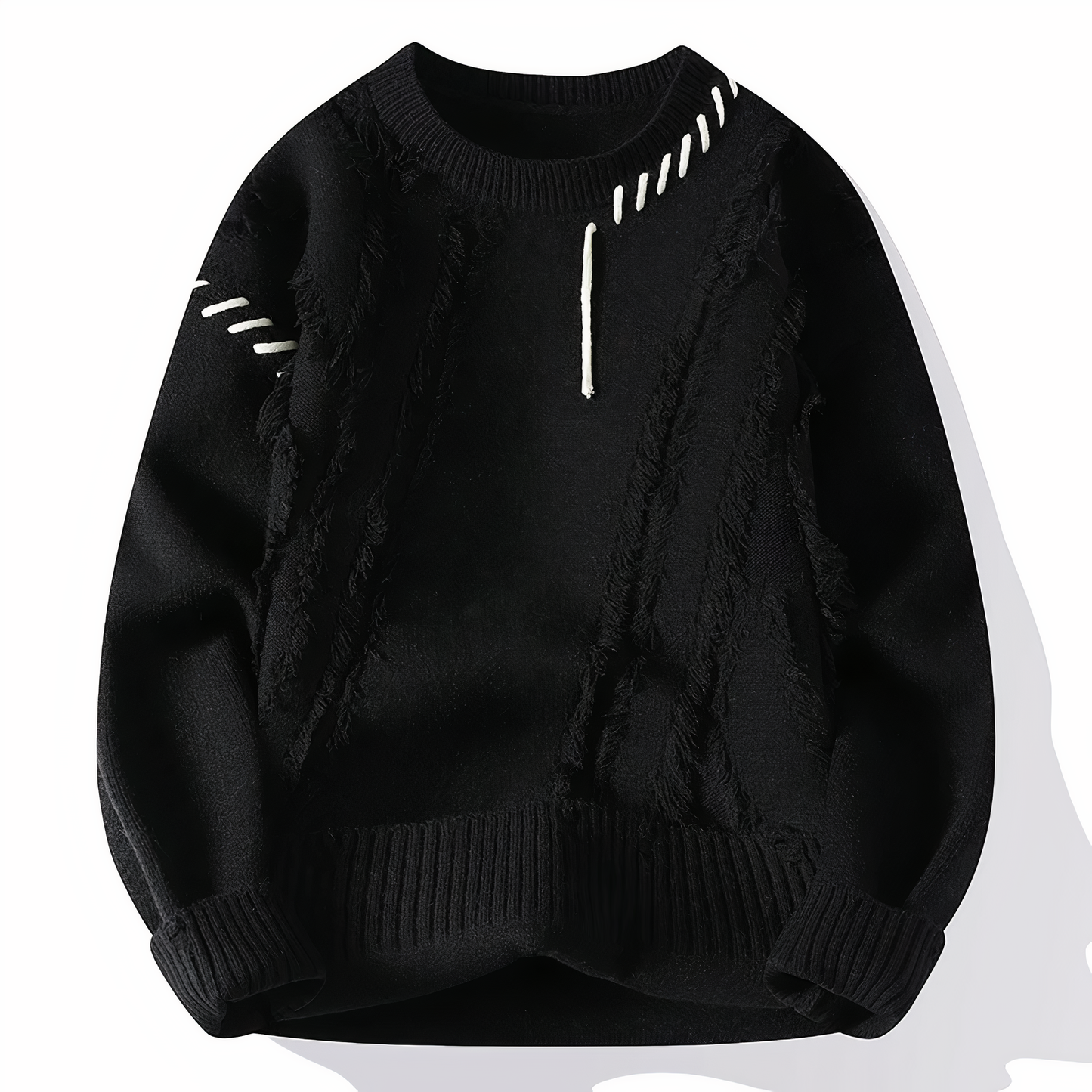 Unique Patchwork Sweater Modern Style