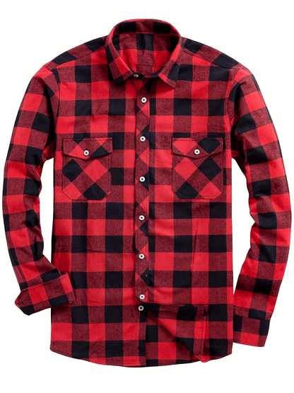 Men's Flannel Shirt Trendy Casual