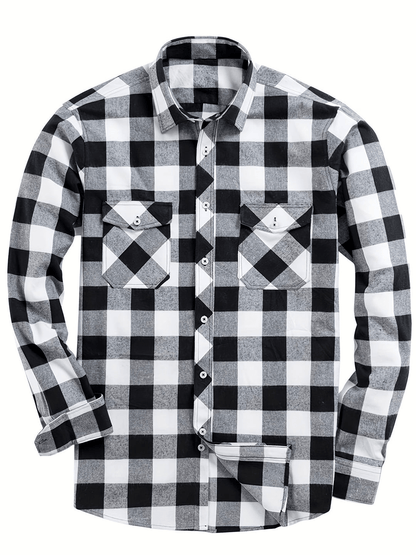 Men's Flannel Shirt Trendy Casual