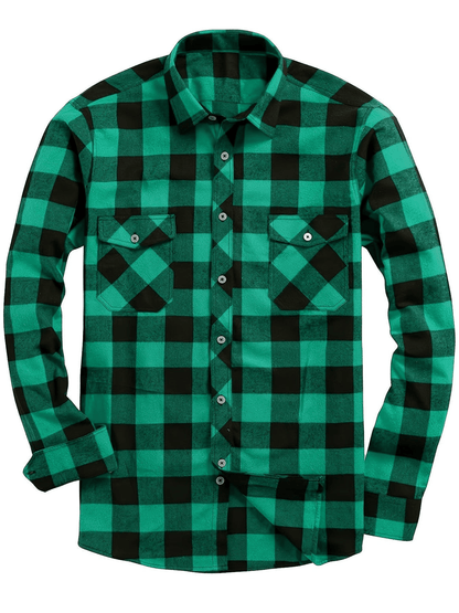 Men's Flannel Shirt Trendy Casual