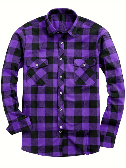 Men's Flannel Shirt Trendy Casual