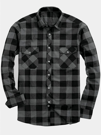 Men's Flannel Shirt Trendy Casual