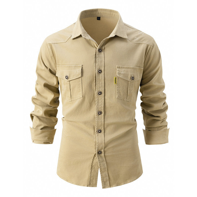 Men's Denim Modern Long Sleeve Shirt