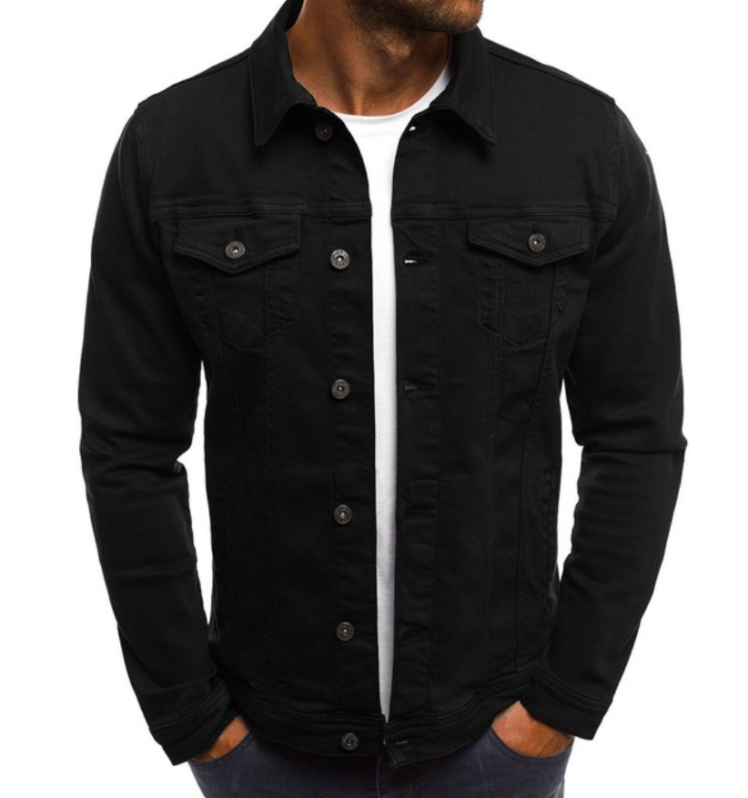 Men's Slim Fit Denim Jacket Summer Model