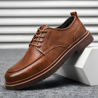 Men's Derby Shoes Leather Black