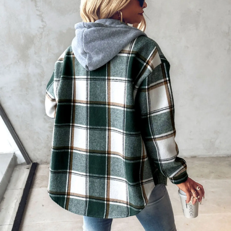 Stylische Strickjacke Mit Kapuze - IdealeKleiden