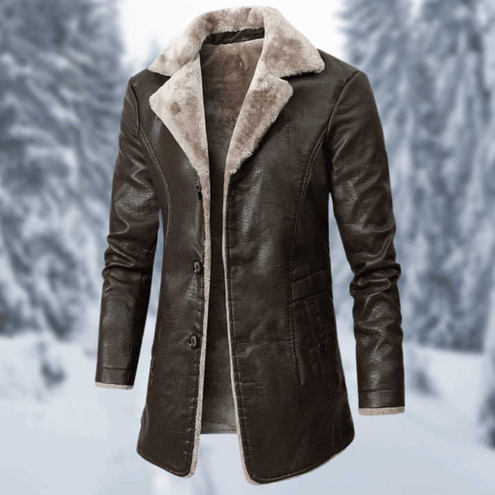 Elegante Herren Winterjacke Warm Versteppt