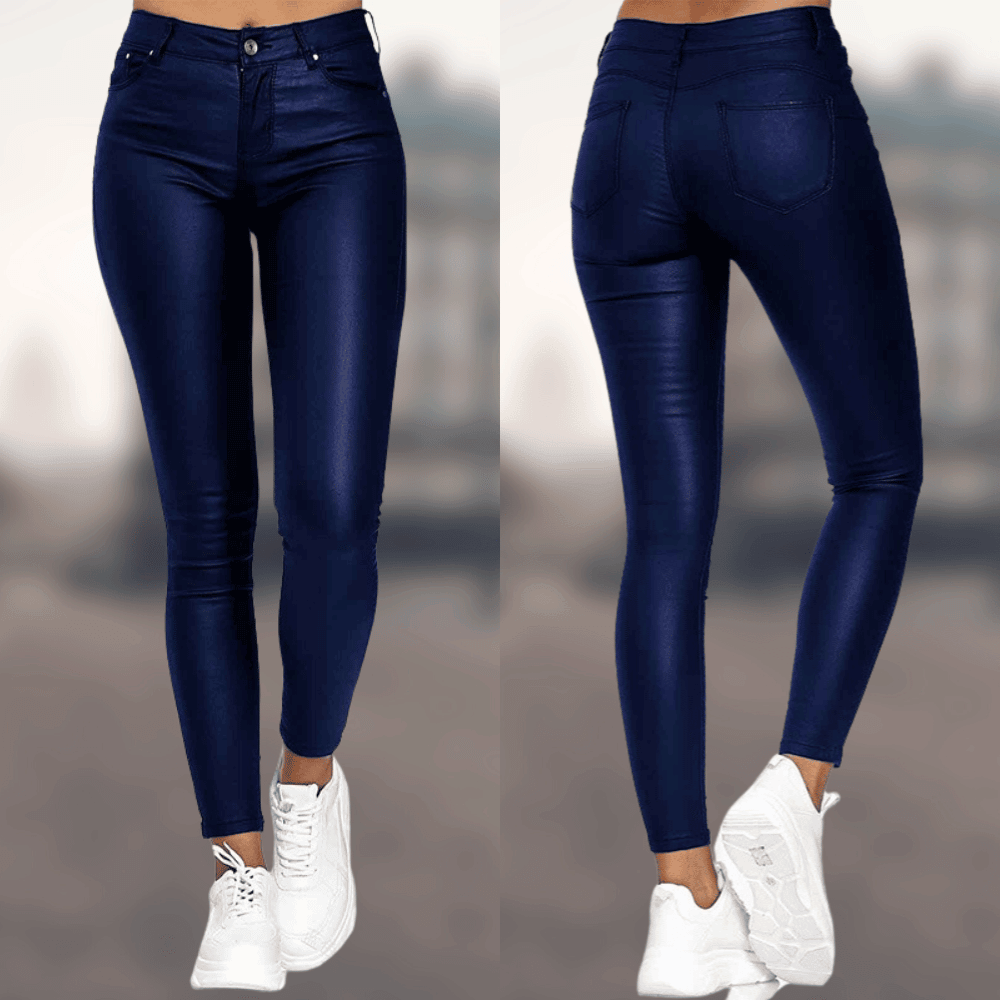 Elegant Leather Trousers for Women - Comfortable and Modern