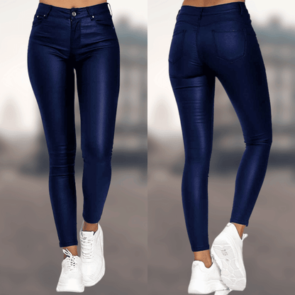 Elegant Leather Trousers for Women - Comfortable and Modern