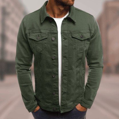 Marius - Stilvolle Jeansjacke Bequem Schnitt - IdealeKleiden