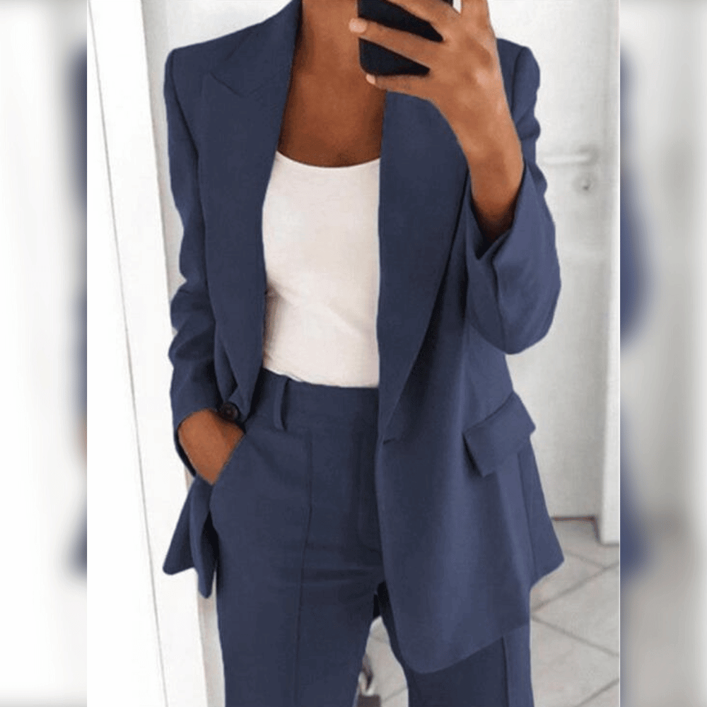 Stilvoller Damenanzug Elegant Bequem - IdealeKleiden