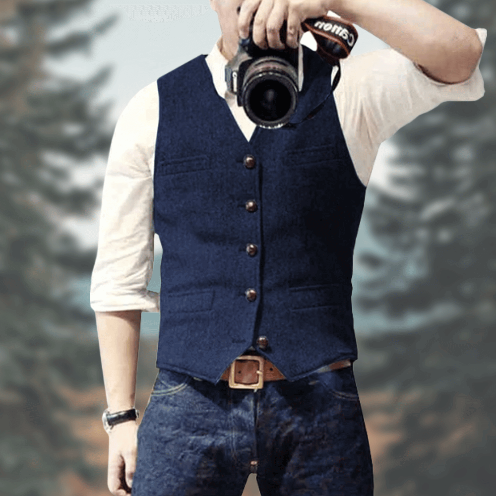Stylish Men's Vest Comfortable Elegant