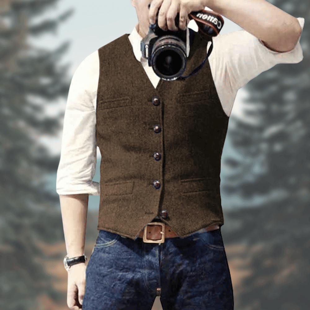 Stylish Men's Vest Comfortable Elegant
