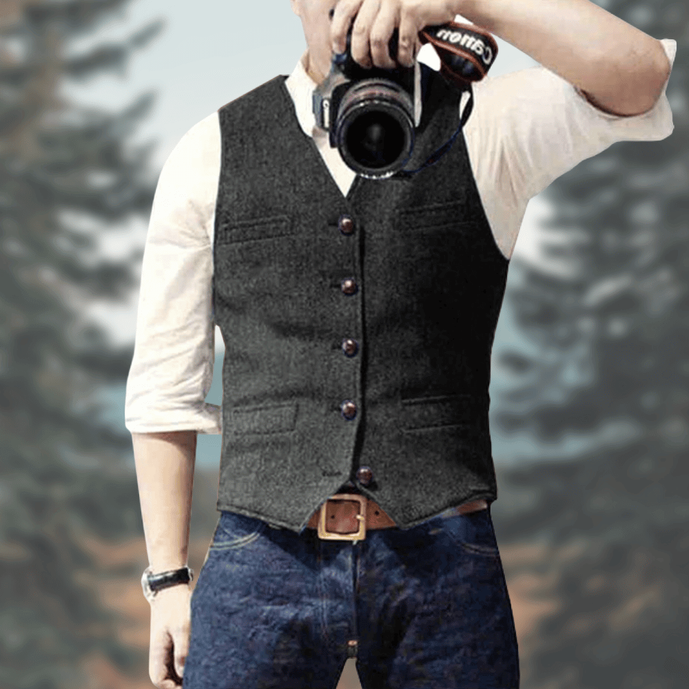 Stylish Men's Vest Comfortable Elegant