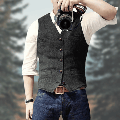 Stylish Men's Vest Comfortable Elegant