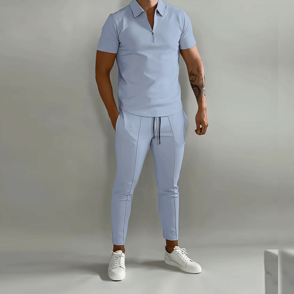 Men's Polo Shirt Set Casual Sporty 2-piece