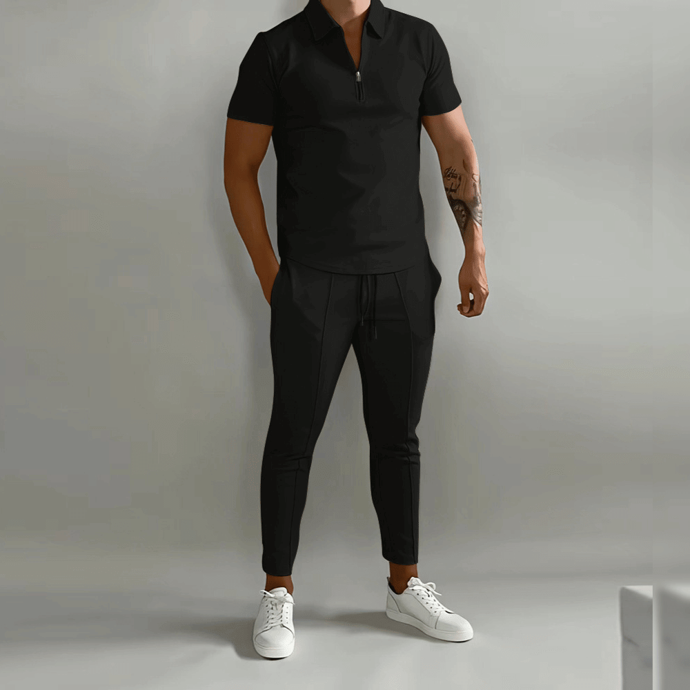 Men's Polo Shirt Set Casual Sporty 2-piece