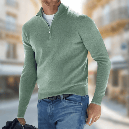 Men's Pullover Zipper Collar Sporty