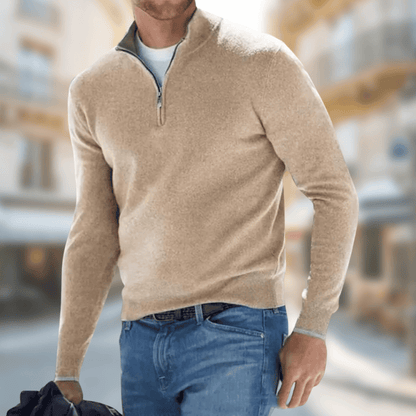 Men's Pullover Zipper Collar Sporty