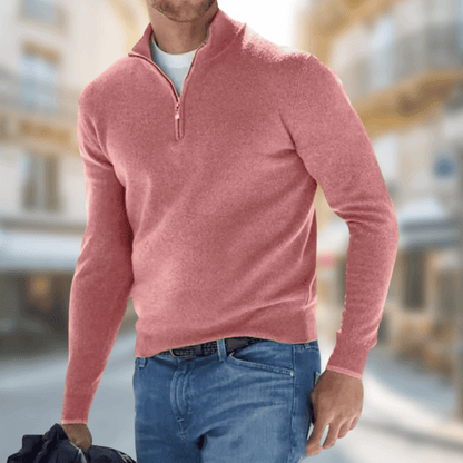 Men's Pullover Zipper Collar Sporty