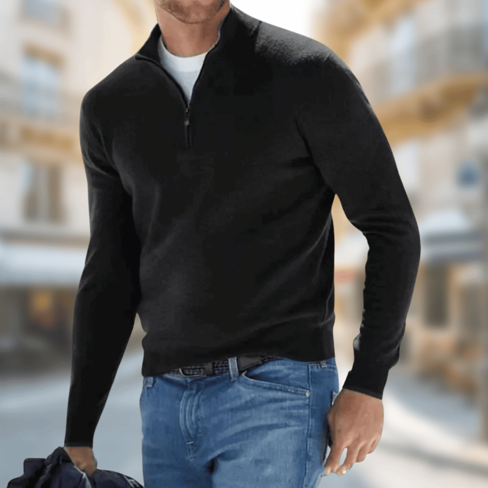Men's Pullover Zipper Collar Sporty