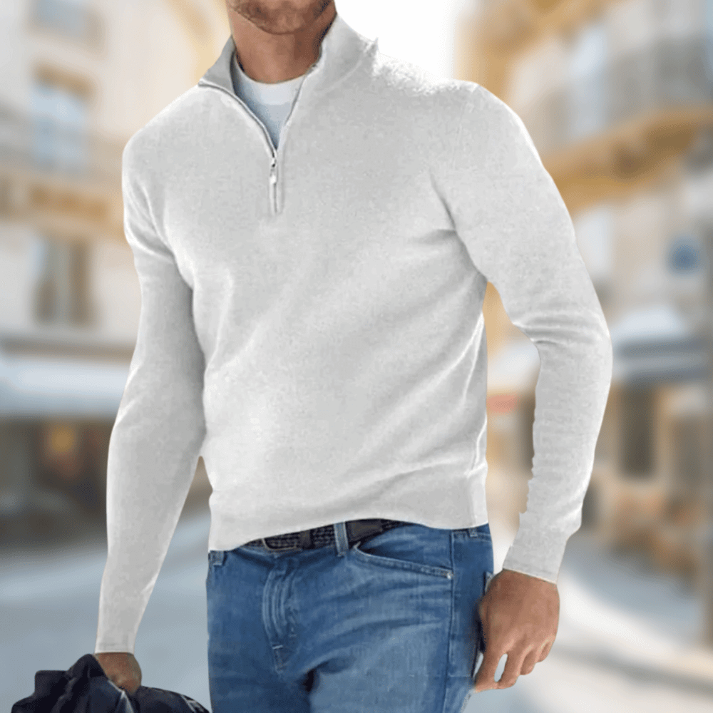 Men's Pullover Zipper Collar Sporty