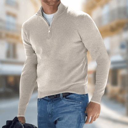 Men's Pullover Zipper Collar Sporty