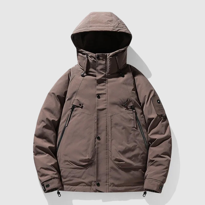 Men's Winter Jacket Hood Down Filling Warm