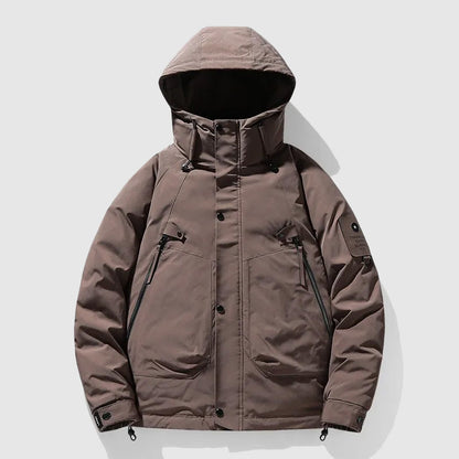 Men's Winter Jacket Hood Down Filling Warm