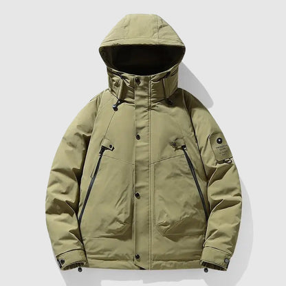 Men's Winter Jacket Hood Down Filling Warm