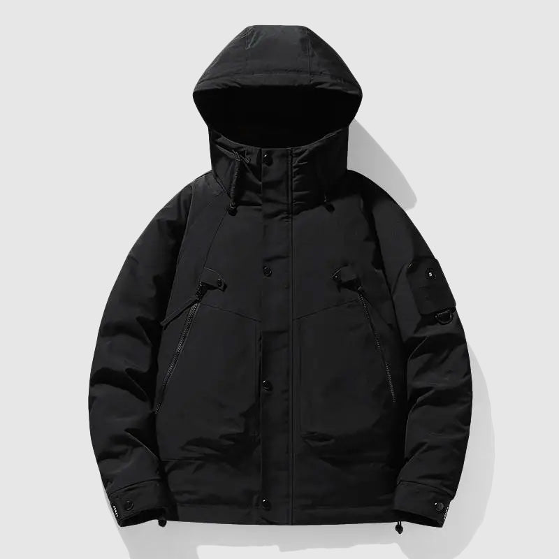 Men's Winter Jacket Hood Down Filling Warm