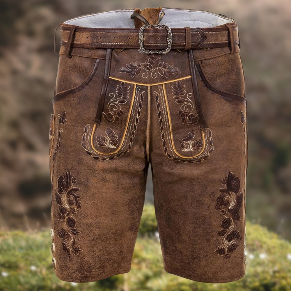Traditional Oktoberfest Shorts High Waist Bavarian