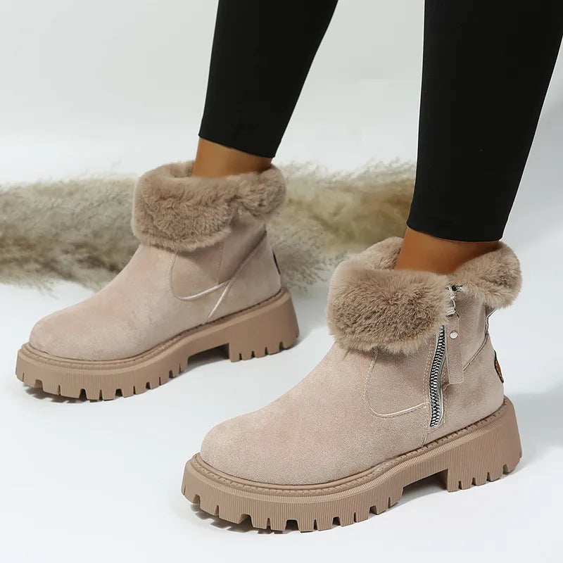 Warm Plush Shoes made of Velvet & Cotton