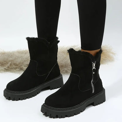 Warm Plush Shoes made of Velvet & Cotton