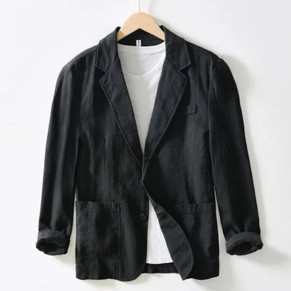 Summer Linen Blazer Casual Chic