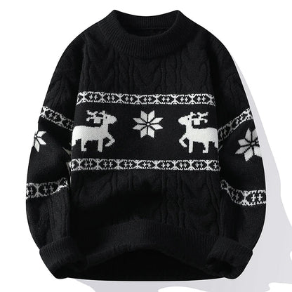 Christmas Jumper Reindeer Pattern Warm & Stylish