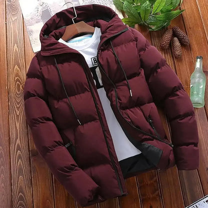 Warme Herren Winterjacke Pufferjacke für kaltes Wetter