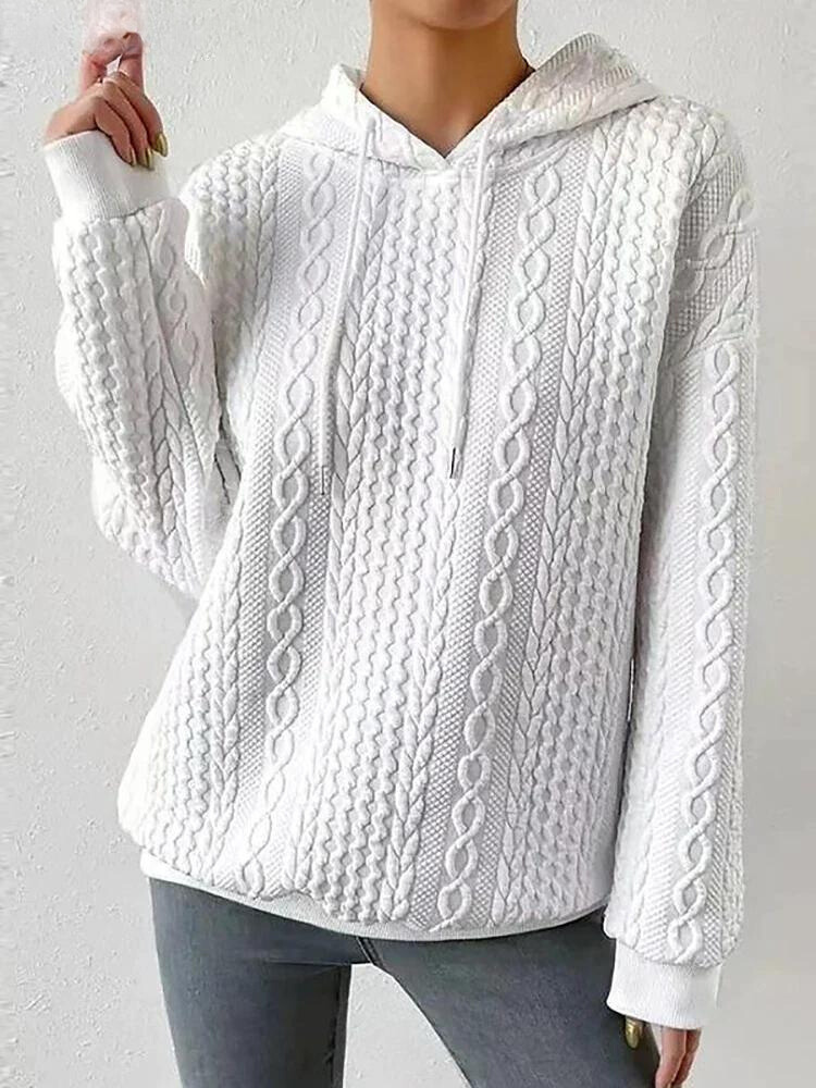 Bequemer Kapuzenpullover Casual Style - IdealeKleiden