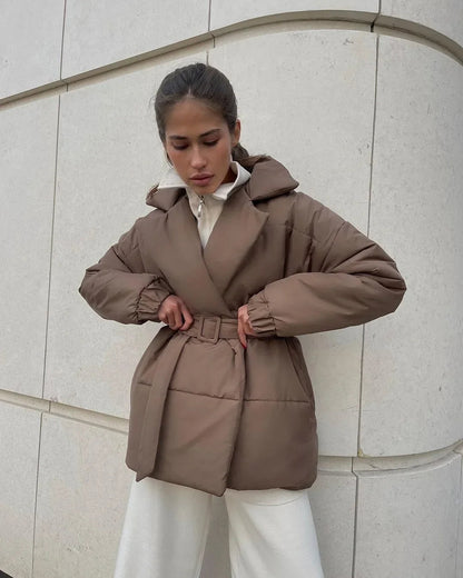 Elegant Puffer Jacket Warm Insulated