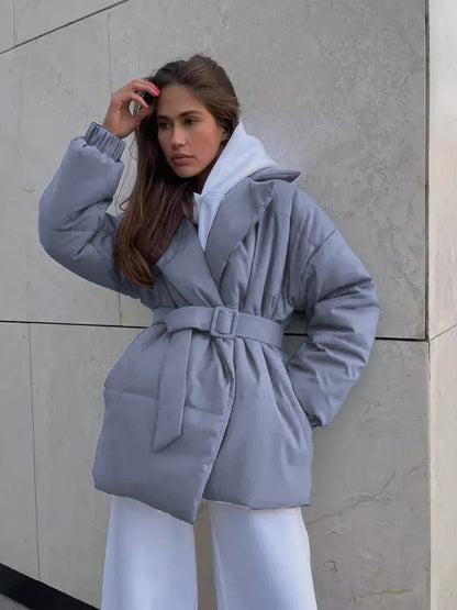 Elegant Puffer Jacket Warm Insulated