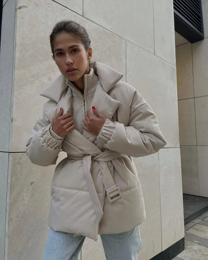 Elegant Puffer Jacket Warm Insulated