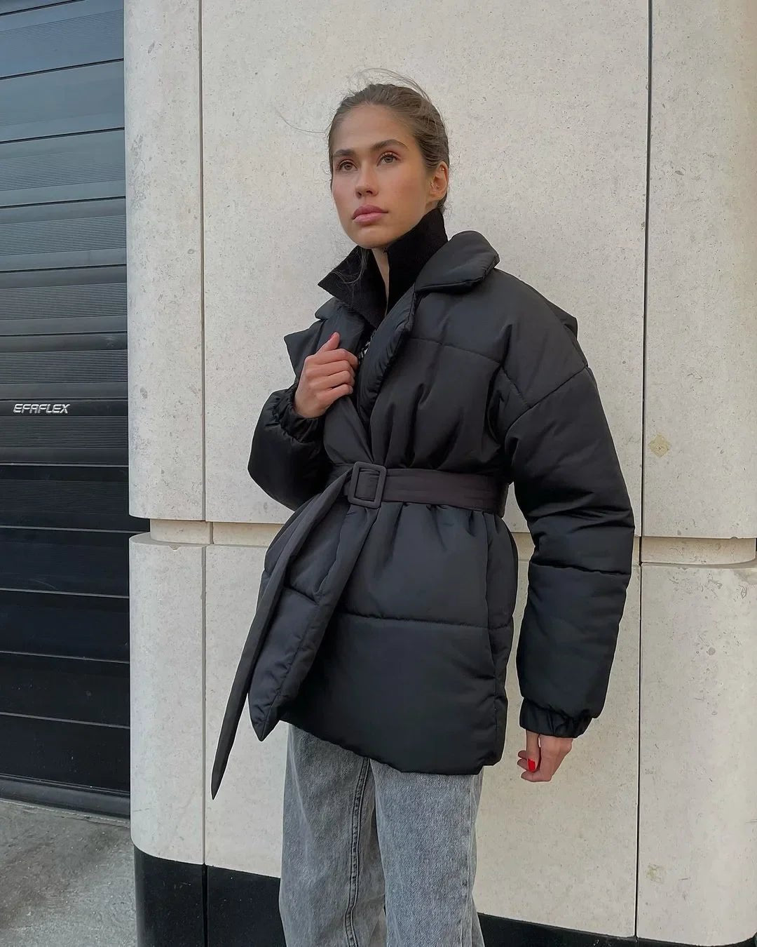 Elegant Puffer Jacket Warm Insulated