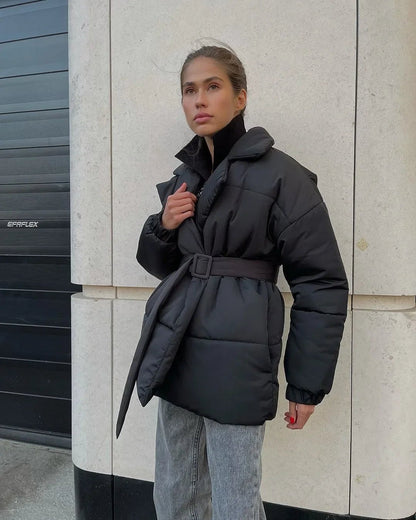 Elegant Puffer Jacket Warm Insulated