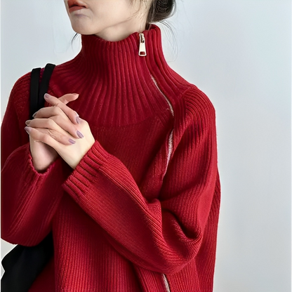 Women's Turtleneck Sweater Soft Cozy