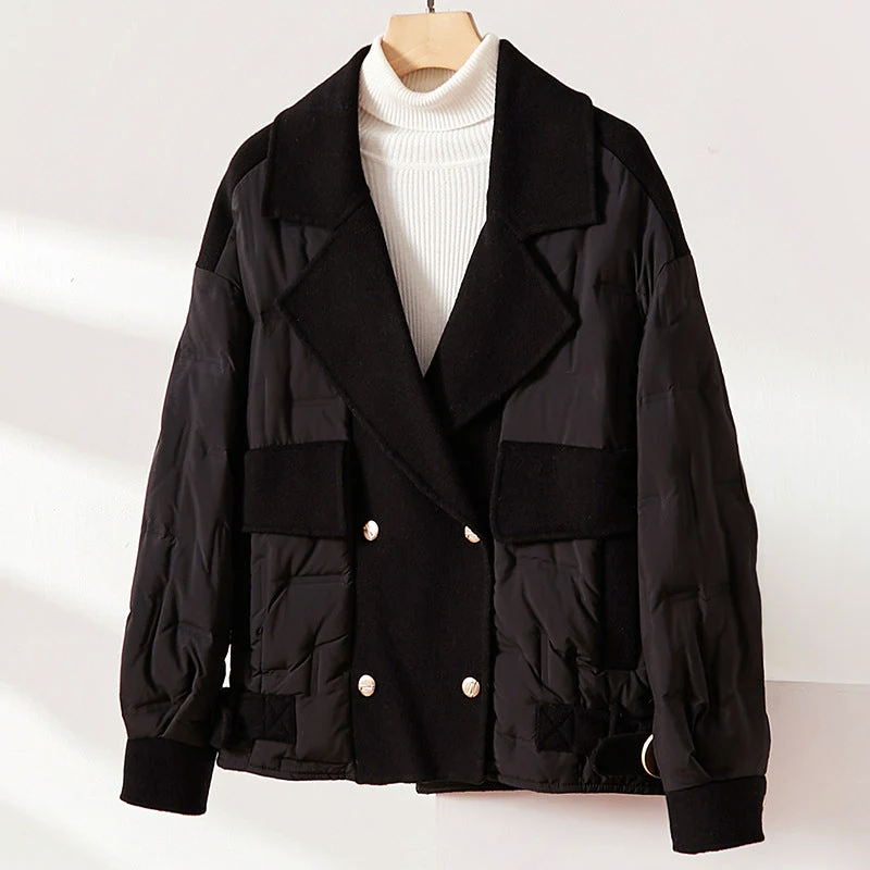 Warmes Frauen Winterjacke Daunen Futter