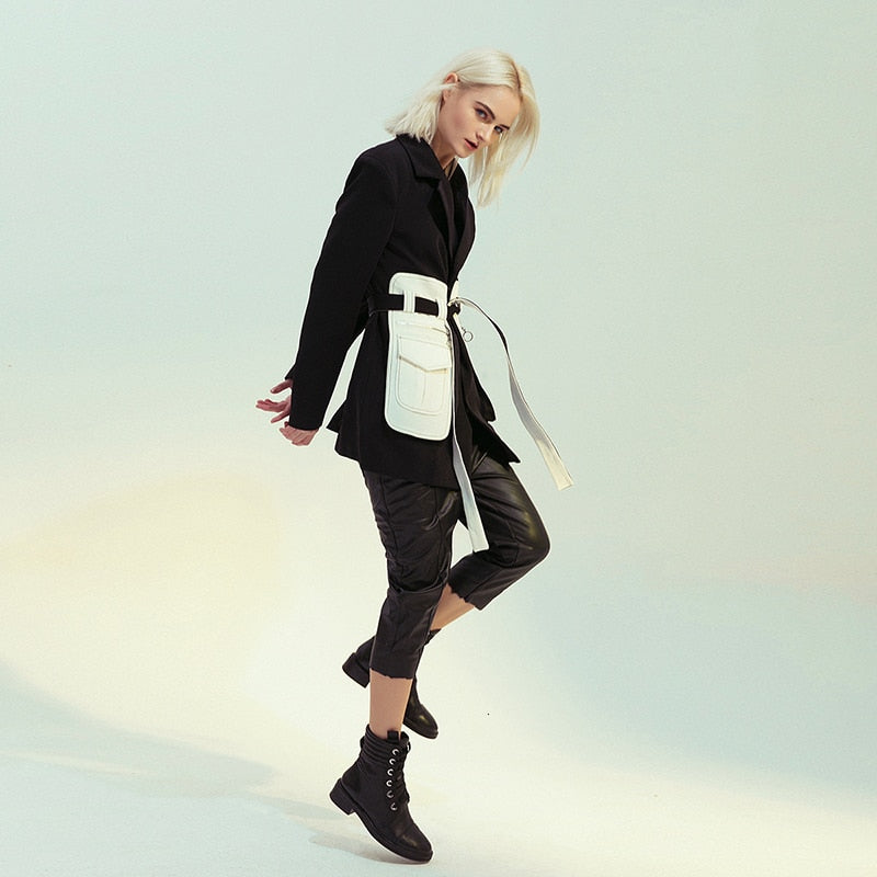 Stylische Skunk Jacke Trendy Damen - IdealeKleiden